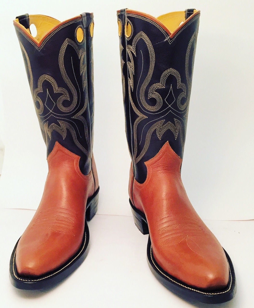 kangaroo leather boots cowboy