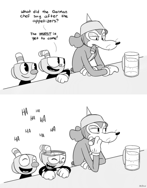 yellowdraws:Jokes about German sausage just aren’t very good.