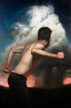 artqueer:  Zack Zdrale | Tumult | Oil on panel | 2013