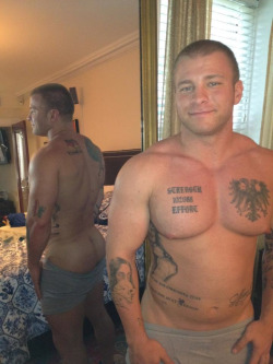 beefybutts:  Look at that muscle butt!  White