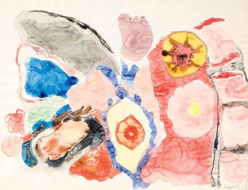 terminusantequem:Raymond Legueult (French, 1898-1971), Composition, 1963. Watercolour on paper, 40.0