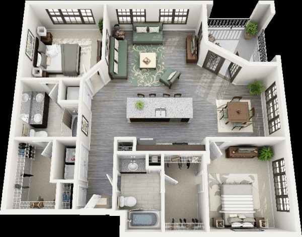 homedesigning:
“ (via 2 Bedroom Apartment/House Plans)
”