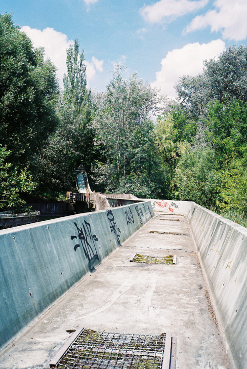 Abandonded log flume, Spreepark Berlin