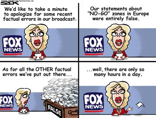 cartoonpolitics: References Fox ‘News’ being forced to apologize for blatantly incorrect