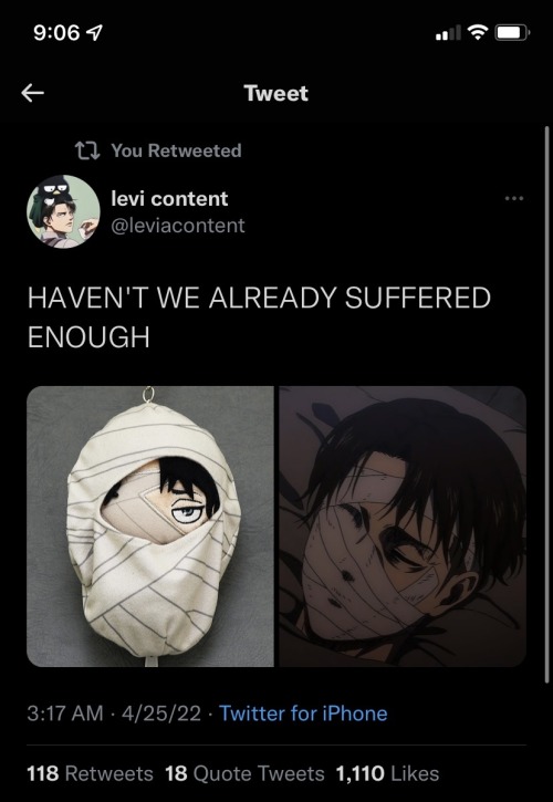 Twitter Showing Me The New Levi Plush Absolutely Ruined My Morning Who Did That To Him???
