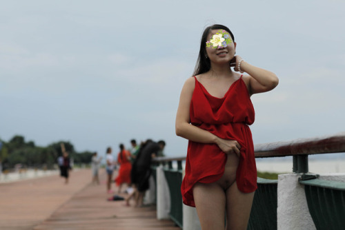 molly-likes-to-show-body: 南沙黄山鲁公园&amp;滨海公园，孕期16周。