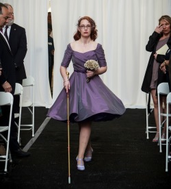 littlemissmutant:   Within three days of becoming engaged, I had already been told that I shouldn’t wear my glasses, because they’re not bridal. I was told my cane wasn’t bridal. I was told my eye… was not bridal. And I realized that if I was