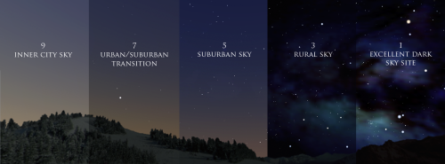 idadarksky: The Bortle Scale The Bortle scale is a nine-level numeric scale that measures the night 