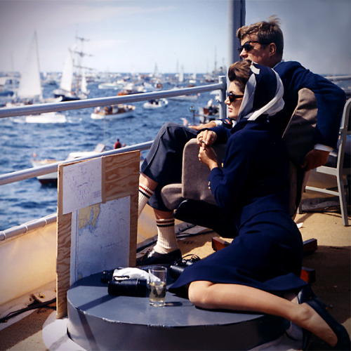 Jackie and John Kennedy.