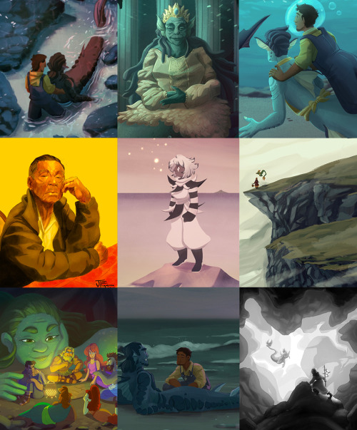 My Top nine favorite art I did in 2020. I’m getting better with colorings and rendering stuff. It ta