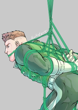 evinist:  Green Lantern Bondage I  Green