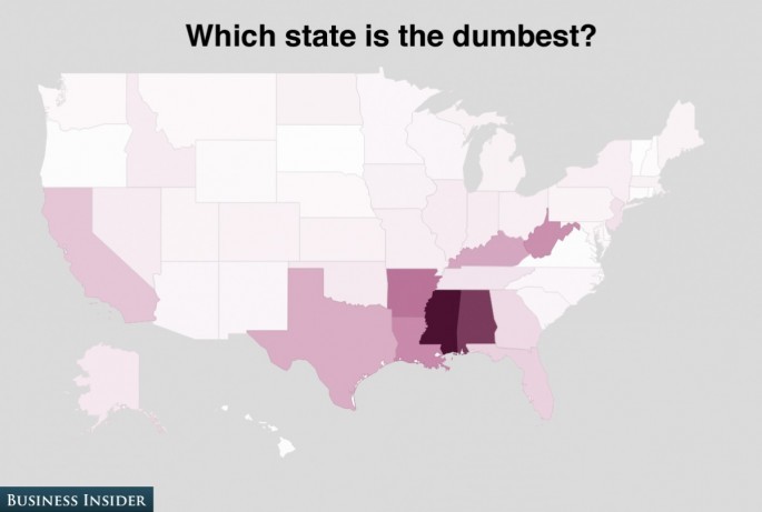 amandafiske:  Maps showing how Americans feel about different states (x) 