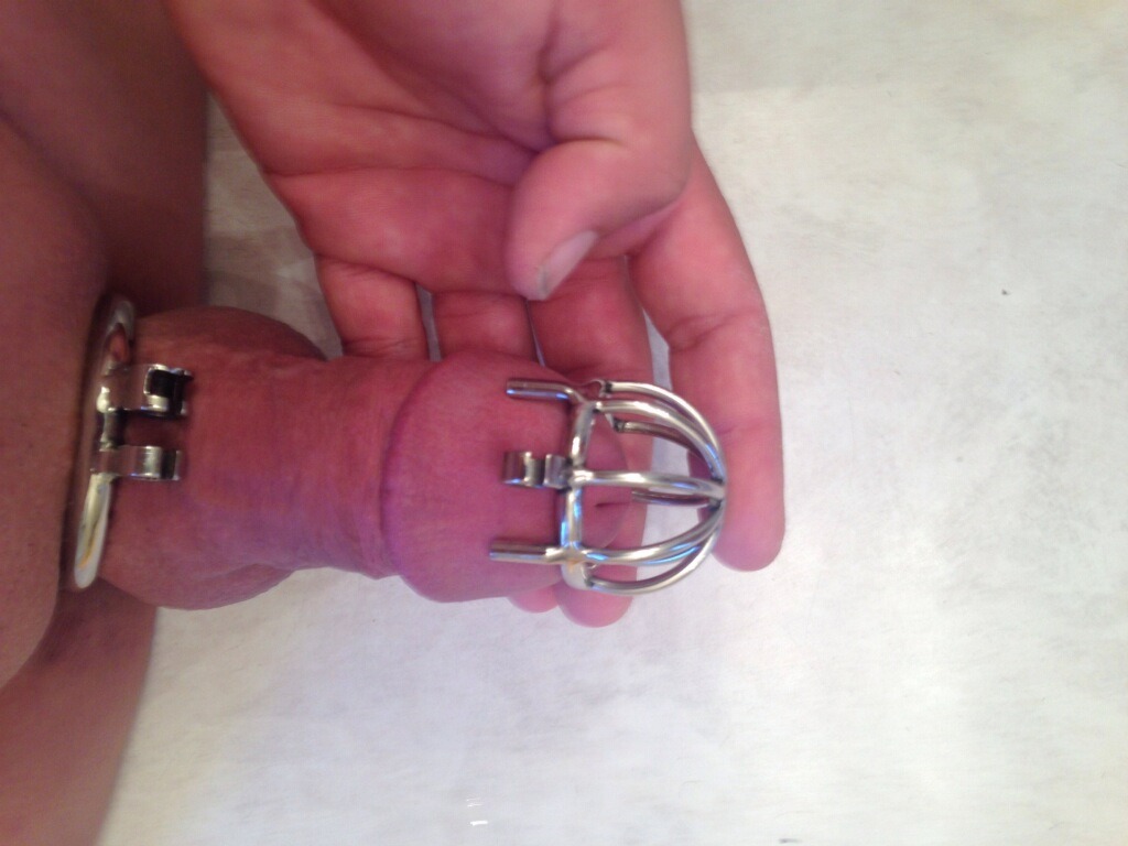 sirdj:  @lockedspeedoboy was a bad boy.  He slipped out of his holy trainer a couple