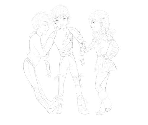 captain-artsy: Quick thingy I drew because not-gonna-fall-in and I were discussing Jack and Astrid f