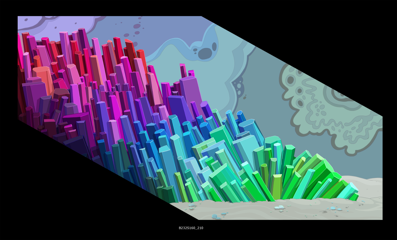 selected backgrounds (2 of 3) from Lady Rainicorn of the Crystal Dimensionart director