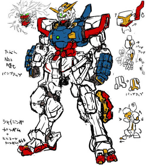 absolutelyapsalus:   シャイニングガンダム俺式  by  LedJoker07