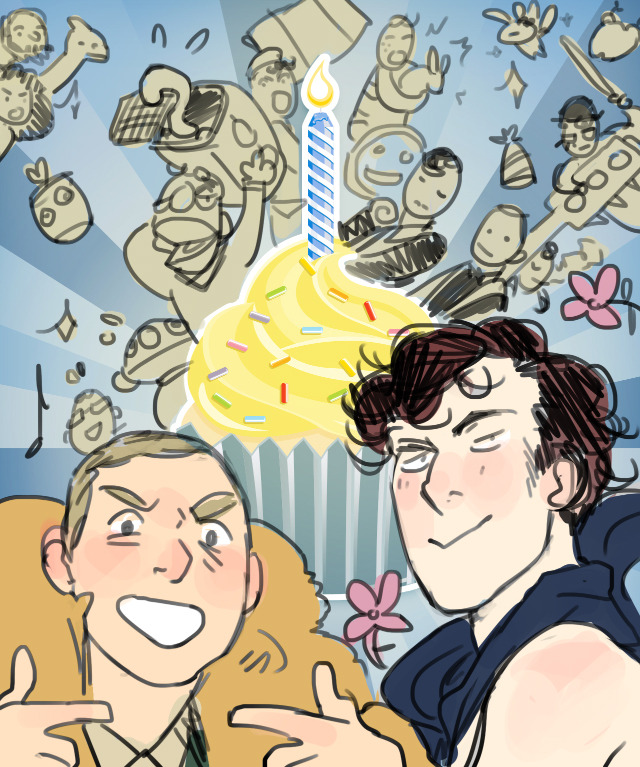 letsdrawsherlock:   Let’s Draw Sherlock!! turned 1 today!  This blog is 1 year