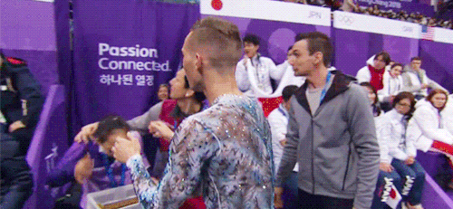 chatnoirs-baton: adam rippon being a cinnamon roll at the pyeongchang 2018 olympics