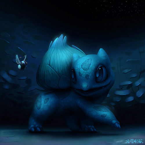 pixalry:Bulbasaur Illustrations - Created by Rocky HammerYou can find more his Rocky’s work on Tumbl