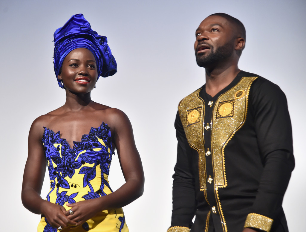 aboutcelebz:  Actress Lupita Nyong'o, director Mira Nair and actor David Oyelowo