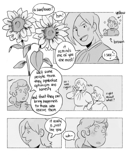  ever since the author suggested that hokuro was knowledgeable about the language of flowers my mind