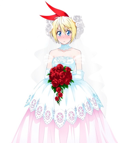 false-love23:  Nisekoi Wedding girls!