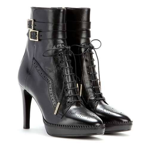 High Heels Blog Brogue Platform leather ankle boots via Tumblr