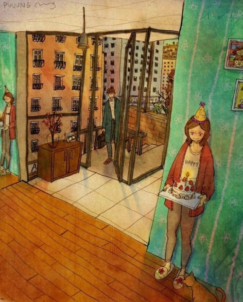casorio-fabi-e-will:  Ilustrações de Puuung