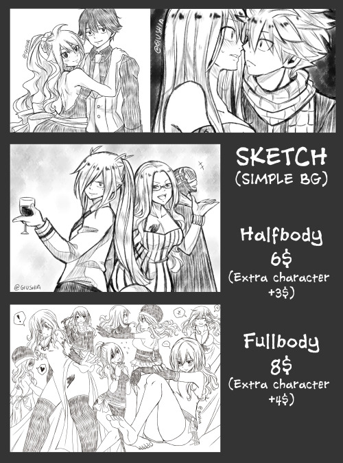 giushia: giushia: COMMISSIONS [OPEN!] Few days ago my mother got a very serious issue so I’m openin