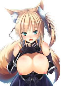 getyournekoshere:  follow for more nekos/animal girls :3