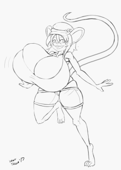 vantarts:  Commission for Stixxtwo commission of his cute mouse girl XyteTwo modes, cute, and sexy :o