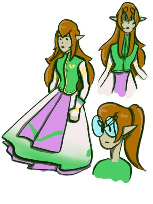 Role swap au. Altean princess Pidge.