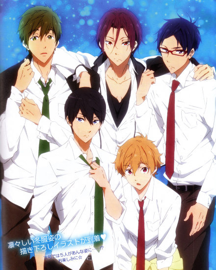 denshamagic:  sits in the space that is matsuoka rin’s cleavage 