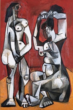 Jagkanbliintetal:pablo Picasso (Spanish, 1881-1973), Femmes À Leur Toilette, 1956.