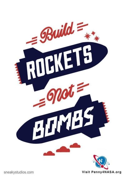 pennyfornasa:
“Happy Earth Day from all of us at Penny4NASA!
Let’s Build Rockets, Not Bombs! http://www.penny4nasa.org/take-action/
Buy this poster from our store here: http://www.cafepress.com/spaceadvocates/9569326
”