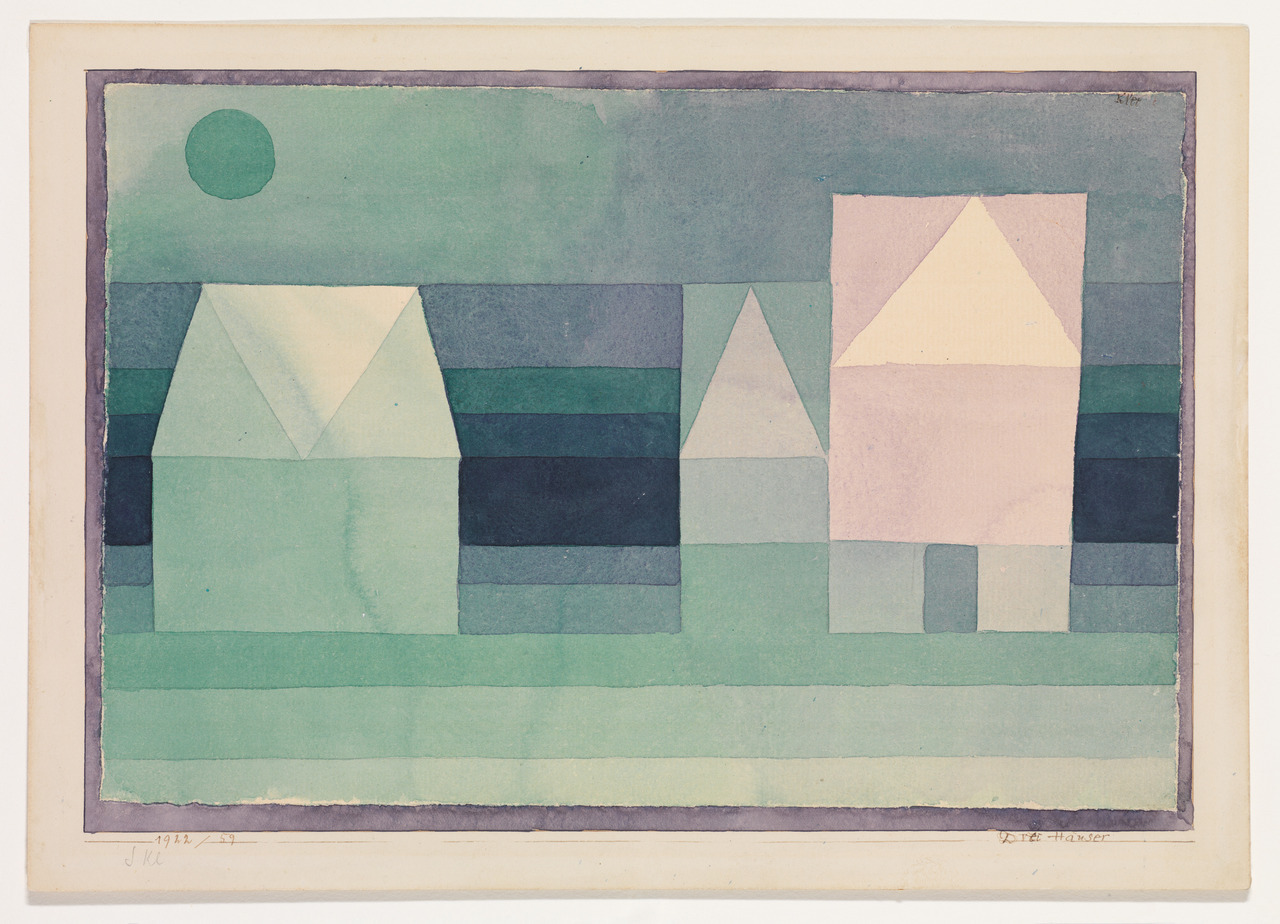 the-met-art:  Three Houses by Paul Klee by Paul Klee, Modern and Contemporary ArtMedium: