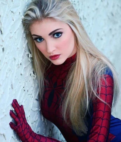 Porn Pics hot-cosplay-babes:  Blonde “Spider-Girls”