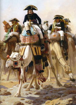 “General Bonaparte with his Military Staff in Egypt”, 1863, Jean-Léon Gérôme.