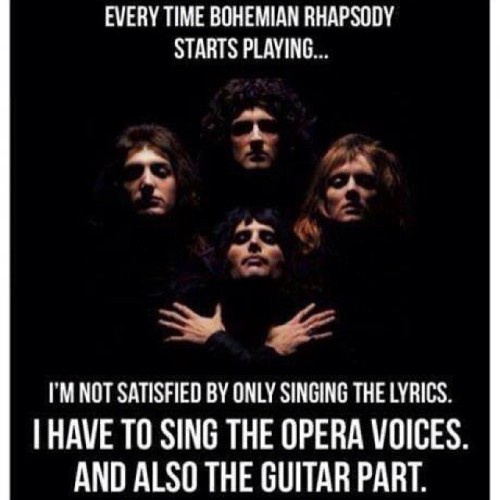 YES! :D #queen #bohemianrhapsody #Galileo #mumajustkilledaman #Freddie #song #music #singalong #opera #awesome #amazing