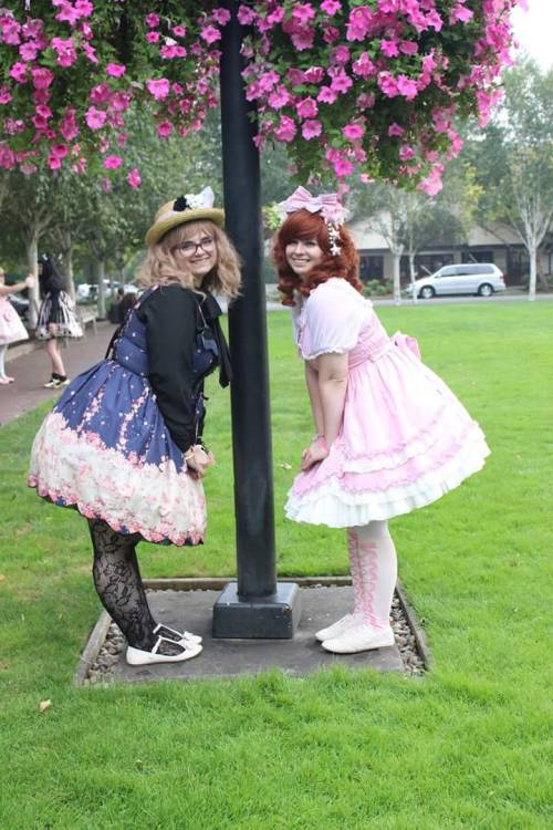 aliceofsnow:  My friend theweirdrachel let me dress her up for my birthday! My coord was mostly off 