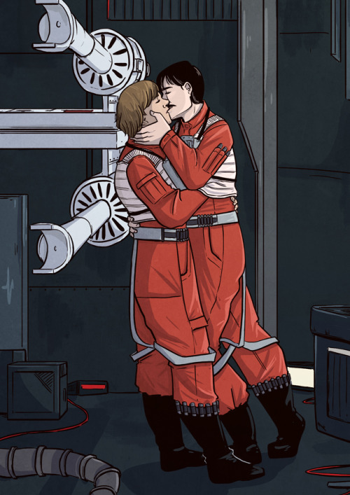 drinkupthesunrise:Biggs had made a lot of mistakes before in his life. Not kissing Luke goodbye on T