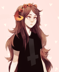 ihomicide:  painted over an old aradia drawing
