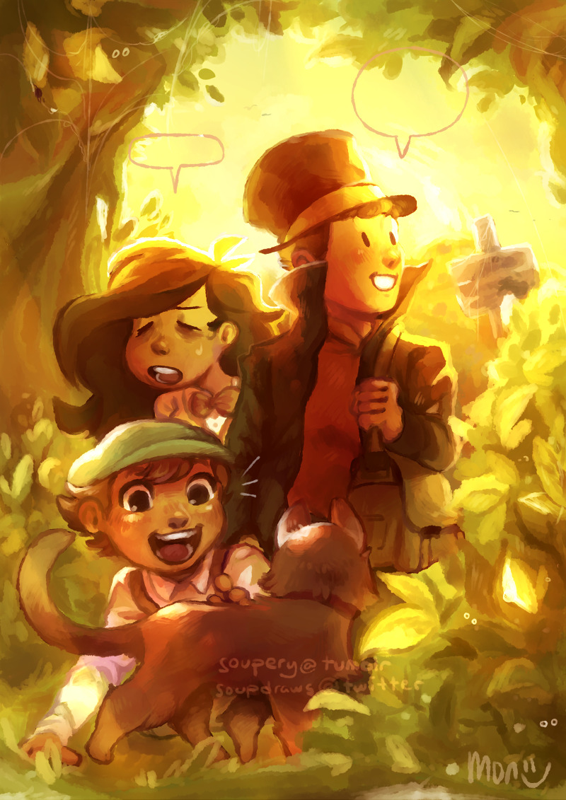 soupery:  been speedin thru the professor layton games recently and i love them all