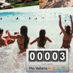 Solo tres días! #springbreakers #yeah #beach #ptoVallarta #funny #friends #party