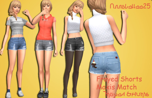 annabellee25: Heya again guys! Decided to do some Maxis Match, as per usual, Frayed Denim ShortsStan