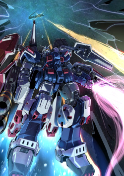absolutelyapsalus: I have nothing interesting to say today cuz I’m in the middle of shoveling snow. (Although I do have something good planned for tomorrow) Today’s Gundam of the Day was illustrated by さくさくさくらい! From this distance?!