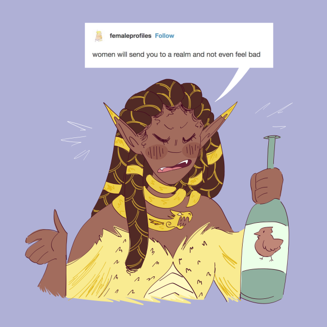 saw this post earlier and simply felt compelled to draw telaine