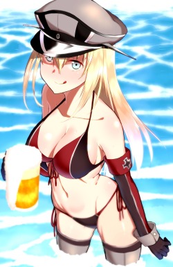 akira-europe:  bikini bismarck (kancolle)