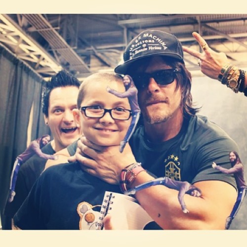 I did it #malfuncsean #seanclark #normanreedus #bigbaldhead #elliott #jaredleto