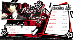 quantumghosts:  ID cards for the phantom thieves, hope you like ‘em! please let me know if there are any typos :) 